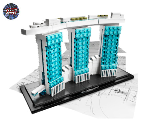 Lego architecture marina bay - lego,
