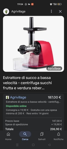 Estrattore frutta verdura - verdura,