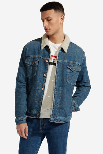 Giacca wrangler uomo sherpa - giacca,
