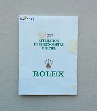 ROLEX Guarantee Warranty Paper