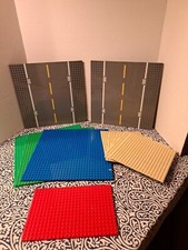 Lotto Piastre Base Lego 20x20 32x32 16x25 Strada Recente Verde Grigio Blu Rosso Tan T