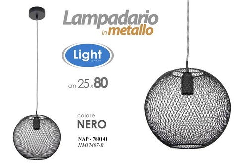 Lampadario sfera metal salotto - lampadario,