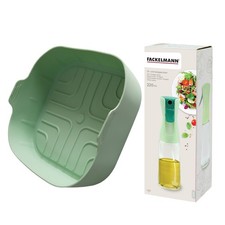 Set Stampo da forno quadrato e Oliera Spray, Accessori Friggitrice, Fackelmann