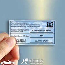 1 Adesivo etichetta Alfa