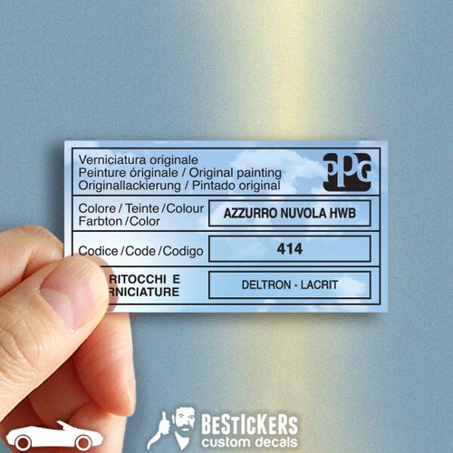 Adesivo etichetta alfa - 1,