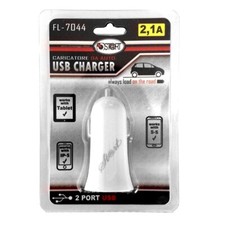 CARICABATTERIE auto 2x USB Universale 5V 10W Presa accendisigari per iphone ipad