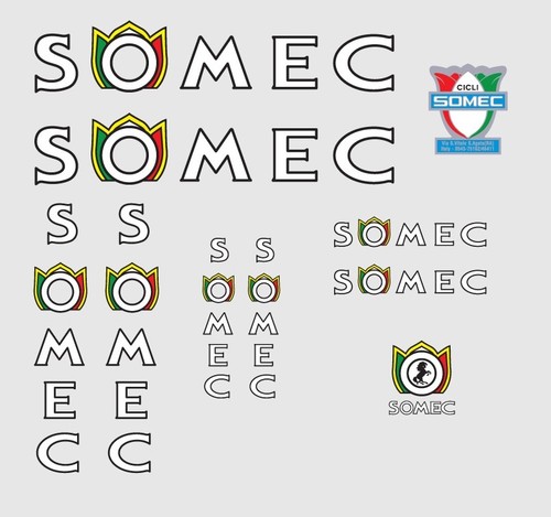Somec decalcomanie biciclette - somec,