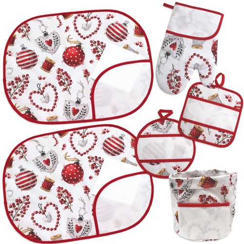 Set cucina natalizio - set,