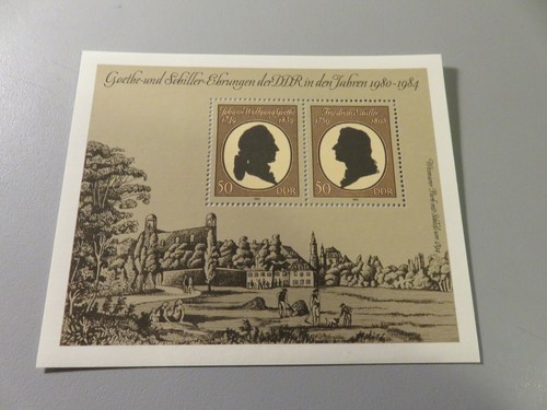 Foglietto germania ddr 1984 - foglietto,
