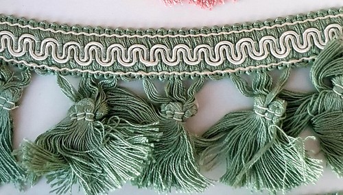 Passamaneria frangia verde - passamaneria,