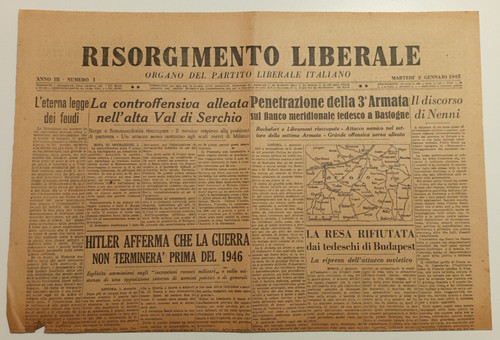 Risorgimento liberale - liberale, 2