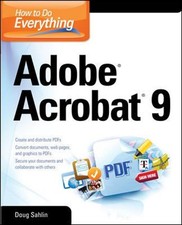Adobe Acrobat 9 Paperback Doug
