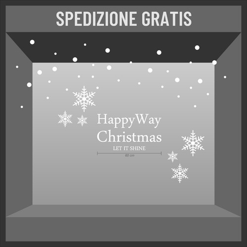 Vetrofanie natale adesivo - vetrofanie,