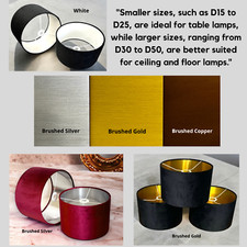 Nuovo paralume in velluto per soffitto - paralume da tavolo e da terra fatto a mano nel Regno Unito.