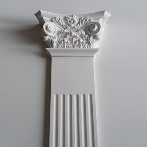 Colonna piatta romana greca - piatta, o