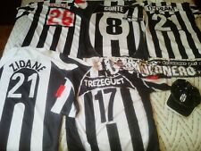 5 MAGLIE   ' JUVENTUS ' : DAVIDS , CONTE , THURAM , TREZEGUET , ZIDANE !!