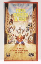 PRL) VIDEOCASSETTA VHS FIEVEL CONQUISTA IL WEST STEVEN SPIELBERG CARTOON BIMBI