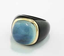 Acquamarina Agata Anello 15 X