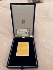 Placca In Argento Con Lamina Oro