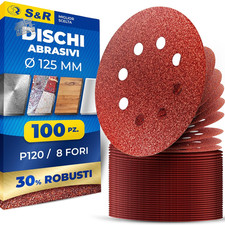 100 125mm Velcro Sanding Discs
