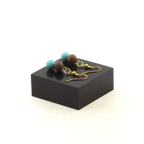 Orecchini perle howlite - orecchini,