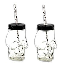 2er Set Teschio Vetro Teschio