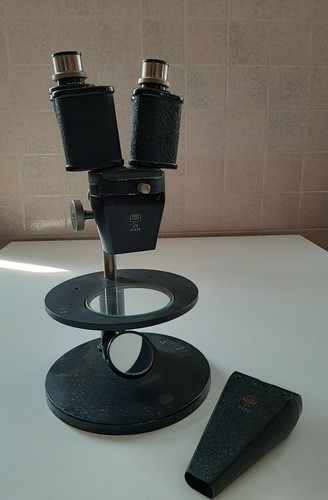 Microscopio binoculare vintage