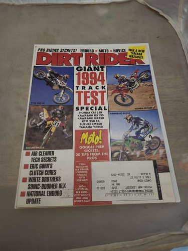 Dirt rider magazine moto 1993 - dirt,