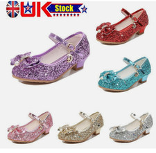 SANDALI SCARPE BAMBINI RAGAZZE MARY JANE GLITTER TACCO BASSO FESTA MATRIMONIO MISURA
