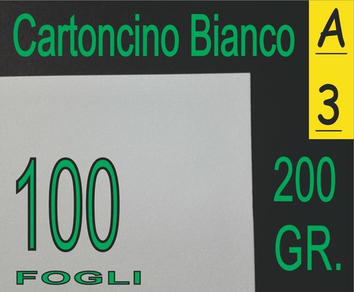 100 fogli carta cartoncino - 100,