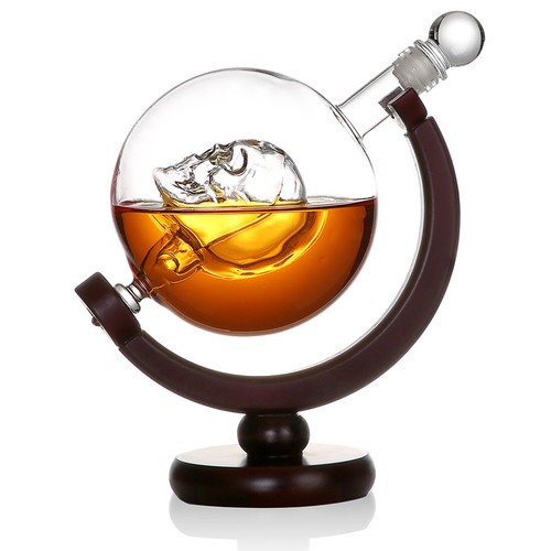 Bottiglia whisky skull - bottiglia,