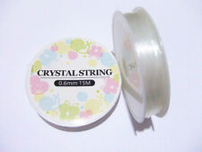 15mt/rotolo di filo in silicone elastico 0,6mm x bracciale