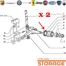 FIAT 126 BIS KIT 2 PARAOLIO MOZZO RUOTA NUOVO ORIGINALE 4055358