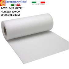 Guaina Sotto Parquet Polietilene Espanso Rotolo 25 Metri H 120cm Spessore 2mm