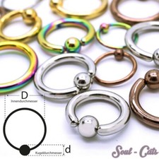 Anello per piercing anello a