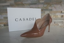 Casadei Eu 35 UK 2 Stiletto Scarpe Tacchi Alti Laccato Arenaria Nuovo Ehemuvp