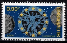 2009 SLOVACCHIA EUROPA CEPT - ASTRONOMIA - 1 V. MNH MF76067