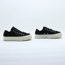 CONVERSE Platform Usate Numero EU 39 UK 6  US 8 (Cod.CS2022) in Camoscio Nere
