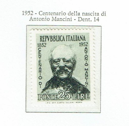 Italia 1952 centenario della - italia,