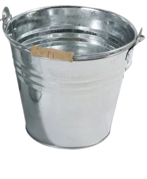 Secchio zincato 12lt - secchio,
