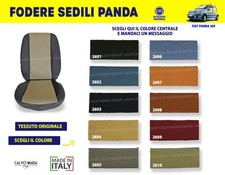 Fodere Sedile Fiat Panda 169 Gas e Metano TESSUTO ORIGINALE Colori Set sedili da
