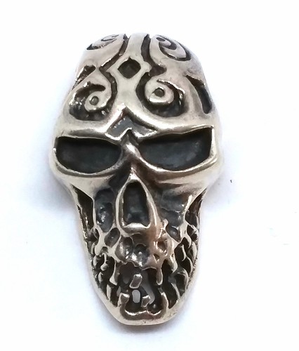 Ciondolo teschio argento - teschio, in