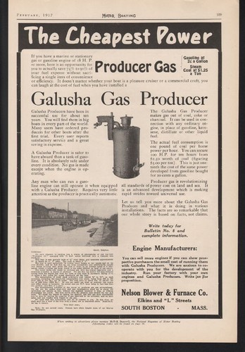 1917 galusha caldaia gas - galusha,