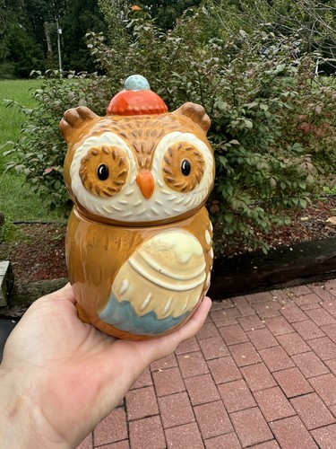 Earthenware owl cookie candy - earthenware,