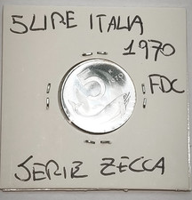 5 LIRE ITALIA 1970 SERIE ZECCA