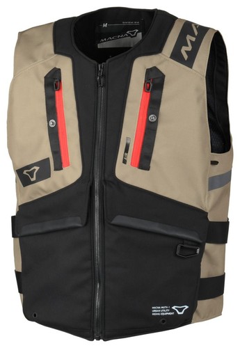 Gilet moto macna mutv taupe - macna, mutv-1