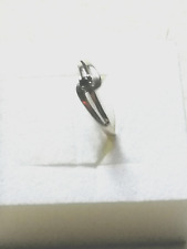 Anello da donna in oro bianco 375 Kt con zaffiro blu scuro