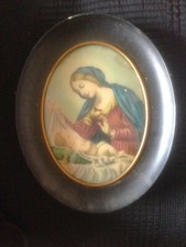 OVAL PAINTING DEPICTING