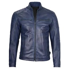 Giacca Motociclista Uomo Pelle