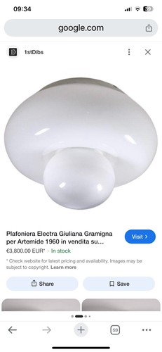 Plafoniera artemide vintage - plafoniera,